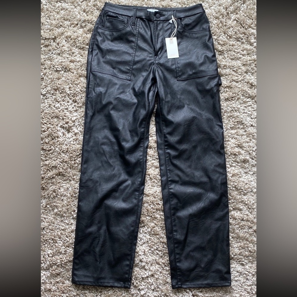 Good American Better Than Leather 90s Carpenter Pant